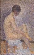 Georges Seurat Seated Female Nude Spain oil painting artist